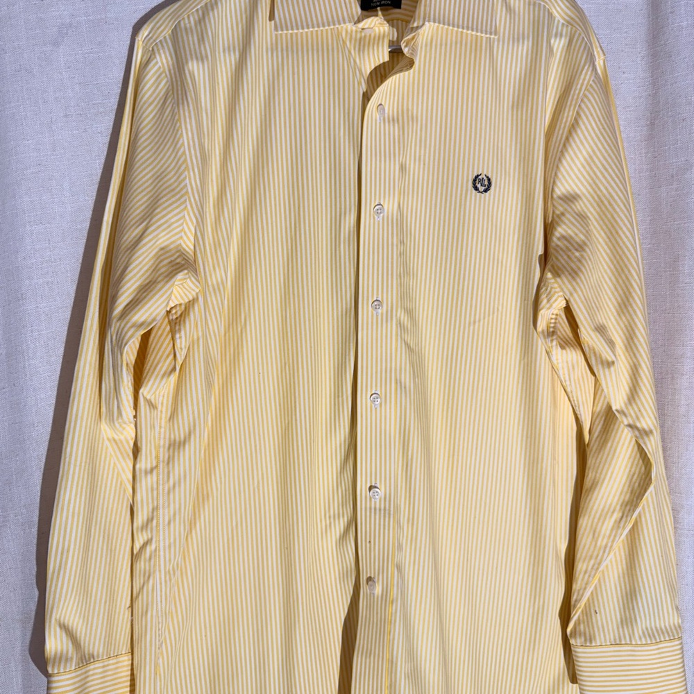 Men's Yellow Striped Shirt